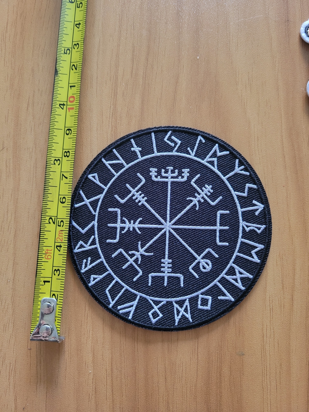 🎃BUY 2 GET 1 FREE🎃Black Vegvisir Embroidered Patch